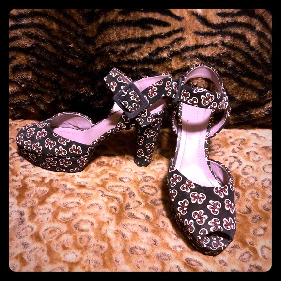 Sonia Rykiel Shoes - SALE! SONIA RYKIEL retro rockabilly platform pin-up heel